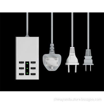 5V 7.2A Output Charger 6 Port USB Mobile Phone Charger